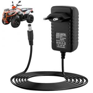 12V Chargeur Voiture &Eacute;lectrique Enfant, 12V 1A Chargeur de Batterie pour Enfants SUV ATV Moto Quad Electrique Jouets de Voitures &agrave; Enfourcher Electric Ride-Ons Accessoires Connecteur 5,5 x 2,5 mm (CanJiaLiMao, neuf)