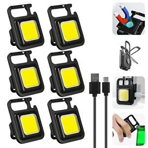 Mini lampe de travail LED Lampe d'inspection multifonctionnelle: Nizirioo Lampe de travail 6 pi&egrave;ces Lumi&egrave;re d'urgence portable rechargeable par USB Lampe pour r&eacute;paration de voiture Camping (YOUXIUDEDIANPU, neuf)