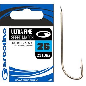 Garbolino HAMECON Ultra Fine Speed Match 2110BZ - 15, N°18, Bronze (CARNASPORT, neuf)