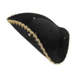 FRCOLOR Chapeau De Pirate En Cuir Synthétique Doux Pour Cosplay, Carnaval Et Fête, Taille Unique Unisexe, Accessoire De Déguisement Polyvalent Pour Halloween Et Soirées à Thème (White Beach, neuf)