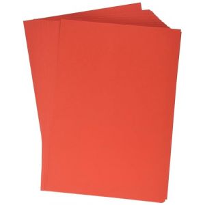 kangaro - Lot de 50 feuilles de papier &agrave; lettre rouge - Format A4-160 g/m&sup2; - FSC mix - Papier &agrave; lettre DIY - K-0039-075 - 29,7 x 21 x 1 cm (WHI-Tilburg, neuf)