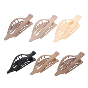 IWOWHERO Lot De 6 Grandes Pinces &Agrave; Cheveux Creuses Pour Cheveux Fins Accessoires Pour Cheveux Pour Femmes (Langeriy, neuf)
