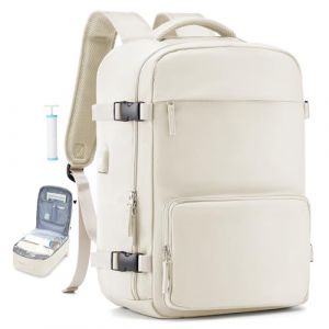 Sac à Dos sous Vide Sac a Dos Voyage Cabine 40x20x25 Cabine Avion Bagage pour Ryanair avec Sac de Compression sous Vide & Pompe Manuelle Bagage Femme Homme pour Ordinateur Portable 15.6 Pouces (Wassdins   Store, neuf)