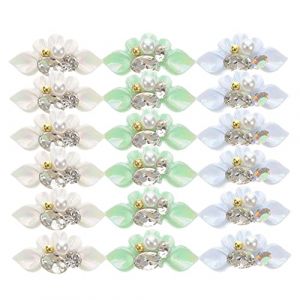 BESTYASH 15pi&egrave;ces Breloques Pour Ongles Perles Fleurs D&eacute;coration Diy Pour Manucure (Feast of Yan, neuf)