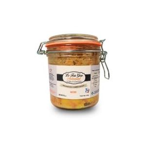 Foie gras de canard entier nature en bocal, artisanal français, 100% naturel, sans conservateurs ni additifs, coffret gourmet sain à offrir, spécialité du Sud-Ouest, apéritifs et fêtes (400g) (RELAISGOURMET, neuf)