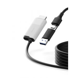 Hagibis Carte de Capture Vidéo USB 3.0 avec 100W PD | Câble HDMI vers USB A/C | 1080P@60fps YUY2/MJPEG MS2130 | Boîtier d’Acquisition pour Meta Quest 3, Switch, PS5, VR, Streaming et Enregistrement (InTechLegent, neuf)