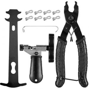 YiPHomn 12 en 1 Kit Derive Chaine Velo Universel, D&eacute;rive de Cha&icirc;ne pour V&eacute;los, Outil Pince Chaine Velo, Outils de Verrouillage Cha&icirc;ne de V&eacute;lo pour 6/7/8/9/10/11/12 Vitesses, V&eacute;lo de Route Montagne (ShuYuanZhiNeng, neuf)