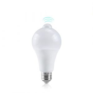 DUVERT Lampe LED B22 E27 &agrave; capteur de mouvement PIR, ampoule intelligente de 12W 15W 18W, 220V, du cr&eacute;puscule &agrave; l'aube, veilleuse pour escaliers, porche et Garage (B22 18W, Blanc froid) (DUVERT, neuf)