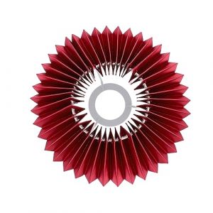 Uonlytech 1 Pc Abat-jour Plissé Abat Jour Pliss Rouge Abat-jour Plissé Abats Jour De Lampe Pliss Couverture De Lumière Artisanale En Tissu Lampe Antique E27 Chiffon Lampe De Bureau (ThinkCreator, neuf)