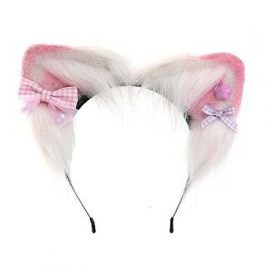 Watreketal Serre-t&ecirc;te en forme d'oreille de renard de dessin anim&eacute; avec petit n&oelig;ud d&eacute;coratif pour cosplay, f&ecirc;te costum&eacute;e, bandeau pour adolescents, adultes, Halloween, bandeaux pour femmes, adultes (SEAxie, neuf)