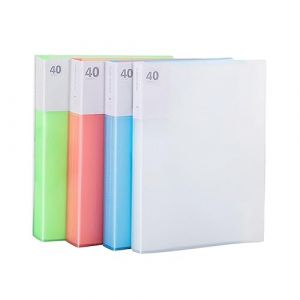 A4 Porte Vue 80 Vues, Porte Document A4 Avec Pochette Plastique, Pochette A4 Protege Document Pour Les &eacute;Coles, Les Pr&eacute;Sentations, Les Documents Financiers D'Assurance Et Les Entretiens - 4 Pack (zongtuomaoyiuk, neuf)