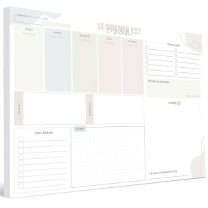 BIROYAL Bloc planificateur hebdomadaire A3 non daté, 50 pages Planning Semaine avec To Do List, aperçu hebdomadaire et plan hebdomadaire, Weekly Planner pour S'organiser Facilement, To Do List Planne (KYONANO, neuf)