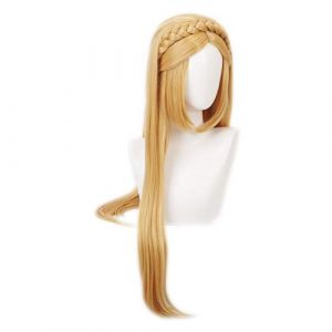 La légende de Zelda Elizabeth Smith princesse Zelda perruque Cosplay Costume Longue Blonde dorée Anime Costume perruques Perucas KUQX0210 (long zhu tang, neuf)