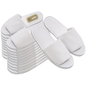 Pantoufles Hotel,10 Pairs Chaussons Jetables,Chaussons D'hôtel,Chausson Hotel Jetable,Chaussons à bout ouvert non jetables,Chaussons de voyage,Chaussons Hotel,Chaussons de Bain (HATASTORE, neuf)