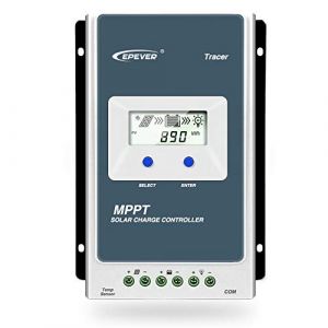 EPEVER Contrôleur de charge solaire MPPT Tracer AN Series 10A/20A/30A/40A avec 12V/24V DC Identification automatique de la tension du système(40A) (vFound-EU, neuf)