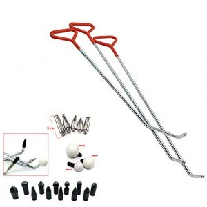 Tiges de d&eacute;bosselage avec t&ecirc;te de poin&ccedil;on Kit de d&eacute;bosselage sans peinture de carrosserie de voiture d&eacute;bosselage de gr&ecirc;le et de porte (Houshan., neuf)