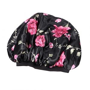 DEARMAMY Charlotte Satin Pour Femme De Nuit Charlotte De Salon De Coiffure Satin &Eacute;lastique Design Uni Pour Cheveux (Liiane, neuf)