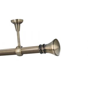 HDTL 25mm Kit de tringle a rideau Metal Fixation au Plafond Laiton Antique 320 cm Idaja (HDTL House Decoration, neuf)