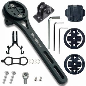 Wenbones Support Guidon GPS vélo， Support d'ordinateur de vélo en Alliage d'aluminium intégré， pour Vélo de Route Compatible avec Garmin Edge, Wahoo Elemnt, Bryton, Cateye, GoPro caméra et Lampe (Wen Shopping, neuf)