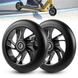 Roues de Trottinette 120 mm, 2 Pièces Roue Trottinette, Roues de Scooter, Roues de Rechange avec Roulements à Billes ABEC 9, pour Voitures à Bascule, Voitures Extrêmes, Scooters (CEANNA, neuf)