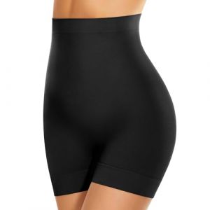 SIMIYA Culotte Gainante Femme sous Jupe Sculptant Ventre Plat Invisible Taille Haute Short Anti Frottement Cuisse Shapewear Dress (Noir, M) (euxinrui, neuf)