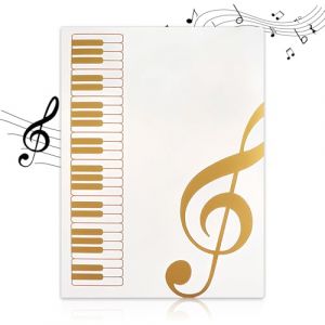 40 Pages Dossier de Musique, 31 x 23.5 cm Dossier Rangement Partition Musique, Porte Partition A4, Chemises pour Partitions, Classeur Partition Piano, pour Piano, Guitare, Violon (Blanc) (sacrejin, neuf)