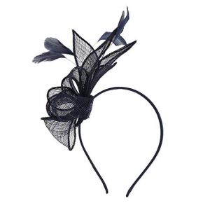 NerYuo Chapeau bibi à fleurs, cocktail, thé, fête, mini chapeau haut-de-forme pour cheveux, bandeau pour mariage, courses, fleurs de mariée, pilulier à fleurs, chapeau de fleur, chapeau de mariée, (WKMCC, neuf)