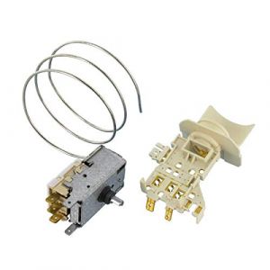Thermostat Whirlpool authentique pour r&eacute;frig&eacute;rateur cong&eacute;lateur avec raccord de modification de lampe pour ART; Bauknecht KDI; Ignis ARL; Tecnik TKR6610, TKR6620 Series (Stock Bureau Maison Bien-&ecirc;tre, neuf)