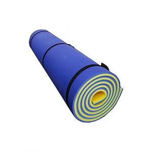 F Fityle Tapis de Flotteur d'eau Piscine Flotteur Raft Famille Jeu d'eau Piscine Flottant Raft Lounge Matelas Flotteur pour l'ext&eacute;rieur, la rivi&egrave;re, Bleu Jaun&acirc;tre, 180X55X2.2cm, avec Sangle (Homegarden FR, neuf)