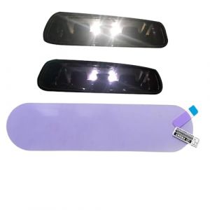 Protection pour r&eacute;troviseur - Film anti-reflet imperm&eacute;able en PET 5 x 20 cm, &eacute;cran violet transparent r&eacute;sistant aux | Autocollant de protection pour r&eacute;troviseur de voiture pour fen&ecirc;tres (diqiwenju, neuf)