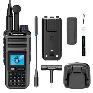 Quansheng TK-11(5) Professional Dual Band VHF/UHF Walkie Talkie 10W PMR446 Radio with 999 Channels, IP55 Waterproof, Type-C & 2500mAh Battery, CE Certified Two Way Radio for Outdoor Commercial Use (Quanshen store, neuf)