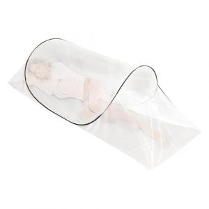 Moustiquaire de Lit Portable 1 Place, Pliable Respirant Moustiquaire Lit Parapluie, Moustiquaires De Pop-Up pour Lit Simple, Empêcher Les Insectes D'assurer La Circulation De L'air (Yuyuxian, neuf)