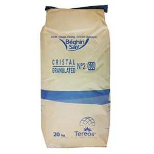 Sucre Cristal Béghin Say - Sac de 20kg - Expédition par la Sté Bo Time (20) (Bo Time - Direct Fabricant, neuf)