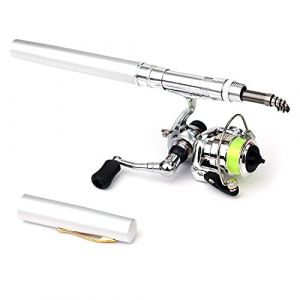 Lixada 1 M /1.4M /1.6M Poche Pliable Canne À Pêche Bobine Combo Mini Stylo Pôle De Pêche Kit Télescopique Canne À Pêche Spinning Reel Combo Kit 7 Coloris (Docerly, neuf)