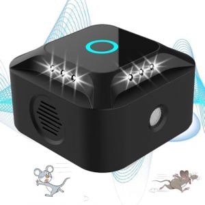 Répulsif à ultrasons pour Souris, Ultrasons pour Rats, avec lumière LED répulsif à ultrasons pour Souris rongeurs parasit Rats araignées (PingGuYu-Mall, neuf)