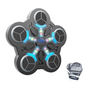 LOVIVER Cible de Réaction de Machine de Boxe Machine de Boxe Bluetooth avec Musique Entraîneur de Boxe Intelligente avec Lumière 5 Cibles, Piles Non incluses (LOVIVER FR, neuf)