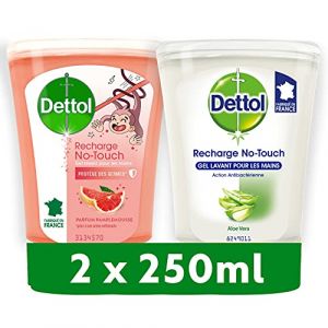 Pack No Touch Recharges Savon Liquide - Aloe Vera & Bambou + Citron - 2x250ml (Pennguin-FR-Home, neuf)