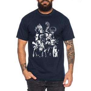 Heroes One Manga T-Shirt pour Homme Anime Piece, Farbe2:Bleu foncé, Größe2:XXX-Large (TeeKiki, neuf)