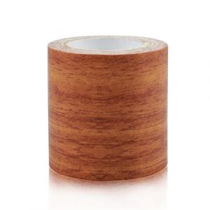 Zfseyuh Ruban Adhésif Bois Papier Adhesif pour Meuble Bois Marron Ruban Adhésif Grain de Bois Réparation pour Sols et Meubles 5,7 cm x 4,57 m (Couleur Chocolat) (MIGUEL M. COMPRAS, SOCIEDAD LIMITADA., neuf)