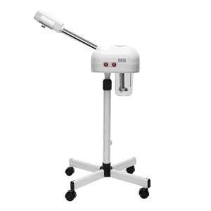 LKHDONG Vaporisateur pour le visage &agrave; l'ozone, cosm&eacute;tique, nettoyeur de pores du visage, appareil &agrave; vapeur rotatif &agrave; 360 &deg;, sauna facial, soin du visage, appareil &agrave; vapeur r&eacute;glable en hauteur (XLIAHQA, neuf)