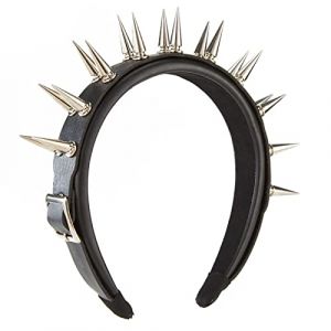 hgnxa Rock Headwear Serre-tête Rivet Punk Bandeau Steampunk Clous Rivets Serre-tête Costume Cosplay Gothique Accessoires Cheveux (YUYURUI, neuf)