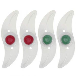TAGVO LED Roue Lumières (Rouge+Vert+Bleu+Multicolore) Lot de 4 avec Boîte Délicate,Imperméable Facile à Installer Roue Spoke Lights Lampe LED Neon Tire Flash avec 3modes de Flash, pour Tous Les vélos (lipsd eu, neuf)