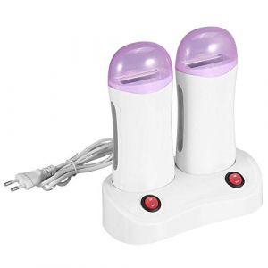 Chauffe-cire &agrave; cartouche, rouleau d&eacute;pilatoire &agrave; double cartouche Chauffe-cire Machine d'&eacute;pilation du corps pour mains, pieds, coudes, bras, jambes (Entatial, neuf)