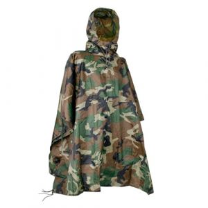 Mil-Tec ARMÉE DE TERRE ANTI-DÉCHIRURE PONCHO DE PLUIE 4 COULEURS - Woodland (Huntera Europe, neuf)
