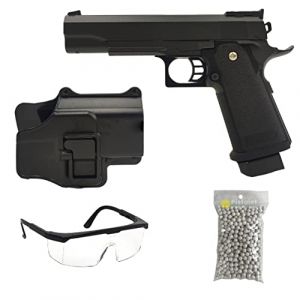 Saigo Defense Pack Airsoft Pistolet Modèle High Capa+ à Ressort/Matière: Métal/Puissance 0.5 Joule/Livré avec Accessoires (THE REPLICANT, neuf)