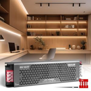 SUCIKORIO 12V 400W Dimmable LED Transformateur 5 Modes Alimentation LED Driver 220V 12V AC 400W 33,3A Ultra Fin Dimmable LEDs Transfo Alimentation à Découpage Convertisseur De Tension AC à DC (Darmoo, neuf)
