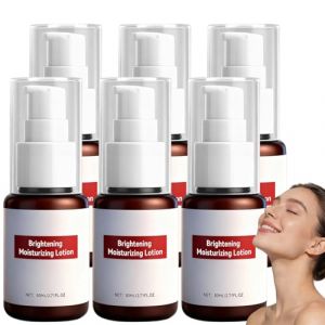 Lotion hydratante &eacute;claircissante, lotion &eacute;claircissante douce pour la peau, lotions hydratantes longue dur&eacute;e avec vitamine E, lotions nourrissantes apaisantes pour le visage, cr&egrave;me quotidienne (6PCS) (Lumina rouge, neuf)