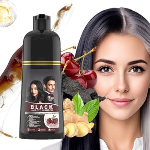 Shampooing Colorant Capillaire pour Femmes - Couverture Hydratante Pour Cheveux Blancs,Shampooing Anti-Chevaux Blancs Parfumé 500ml pour Hommes et Femmes Cheveux Bouclés Fins Épais Masque les (skygive, neuf)