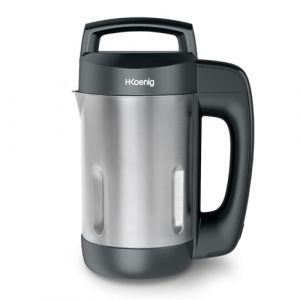 H.Koenig Blender à Soupe Chauffant 1.1L MXC20 Inox Noir, Multifonctions professionnel, Fonction mixage, 2 Programmes de cuisson, 850W (H.Koenig, neuf)