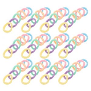 Mipcase 500 Élastiques à Cheveux Colorés en Tissu Extensible Petits et Épais pour Queue de Cheval Garçon et Filles Haute Élasticité Résistants pour École et Activités Accessoires (andy wang, neuf)